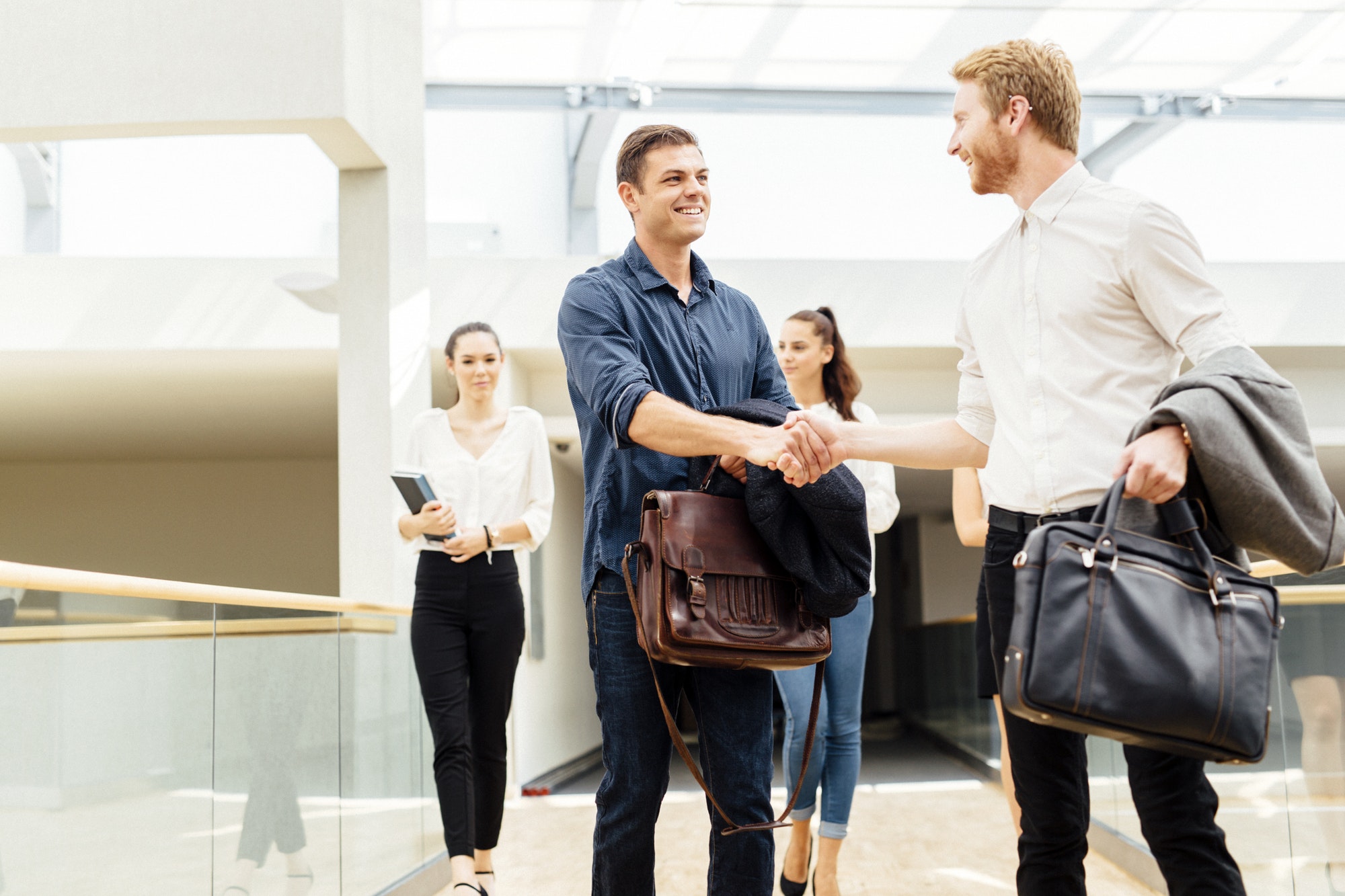 Businessmen shaking hands